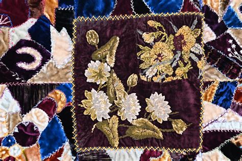 Q9280 Victorian Silk Velvet Crazy Quilt