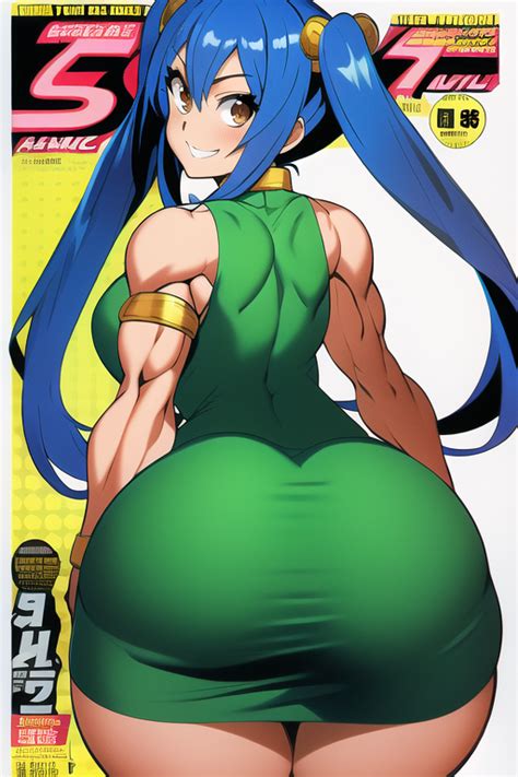 Rule 34 Aged Up Ai Generated Armlet Ass In Dress Bent Over Blue Hair