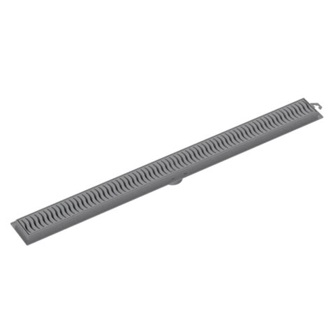 Ralo Linear Flat Cm Grelha Cinza Tigre