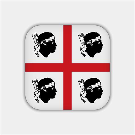 Sardinia Flag. Region of Italy. Vector illustration. 13262986 Vector ...