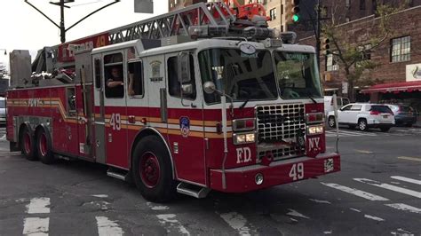 Fdny Ladder 49 Taking Up From A Call On 161st St In Morrisania Area Of