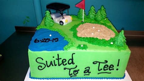 Golf Groom No Bake Cake