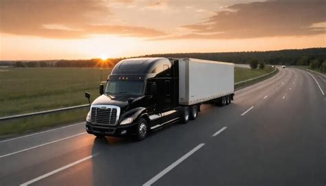 Premium Photo Cargo Truck On Highway Road With Container