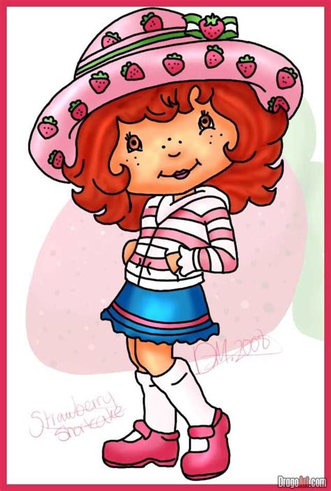 How To Draw Strawberry Shortcake Strawberry Shortcake Cartoon