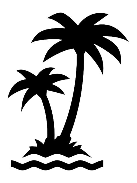 Palm Tree Stencil Printable