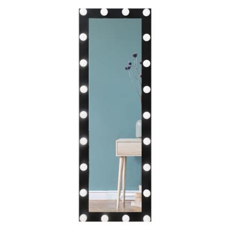 Allsumhome Full Length Mirror With Led Lights 24 X 65 Lighted Floor