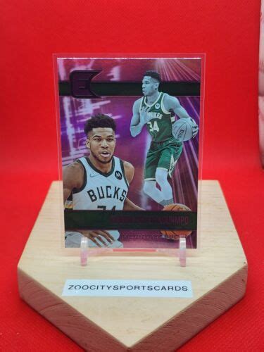 Panini Chronicles Essentials Pink Giannis Antetokounmpo Card