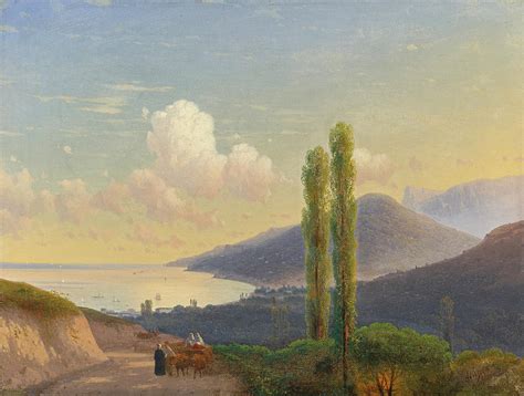 The Road To Gurzuf Crimea By Ivan Aivazovsky Artchive