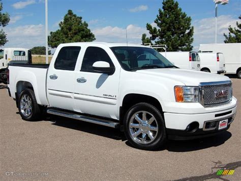 2007 Summit White Gmc Sierra 1500 Denali Crew Cab 4wd 35551585