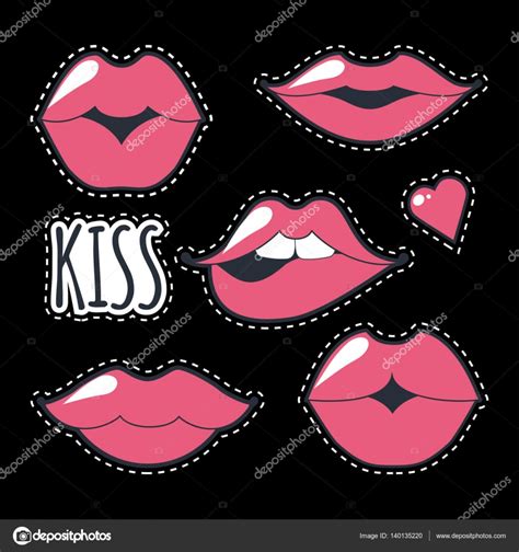 Kissing Red Lips Clipart Black And White - Infoupdate.org