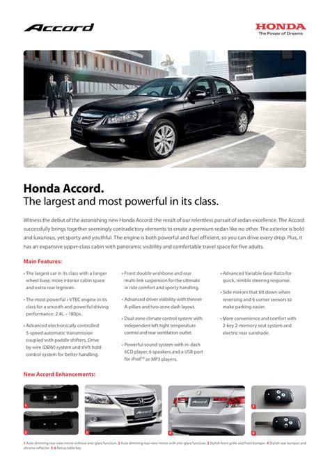 2017 Honda Accord Brochure Download