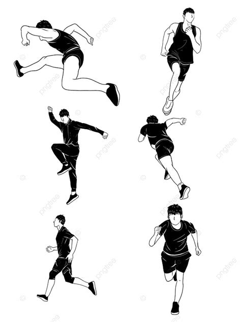 Male Runner Silhouette PNG Free, Silhouette Of Male Runner, Run, Sports ...