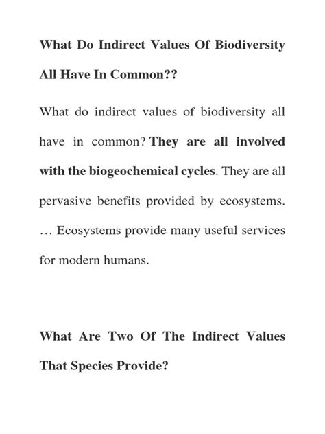 Values Of Biodiversity Download Free Pdf Biodiversity Ecosystem