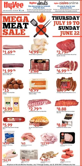 Mega Meat Sale Hy Vee Waseca Waseca MN