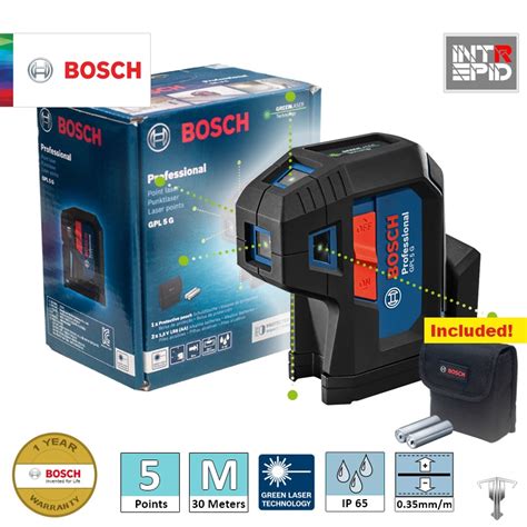 Bosch GPL 5 G Professional 5 Points Green Laser Self Levelling Shopee