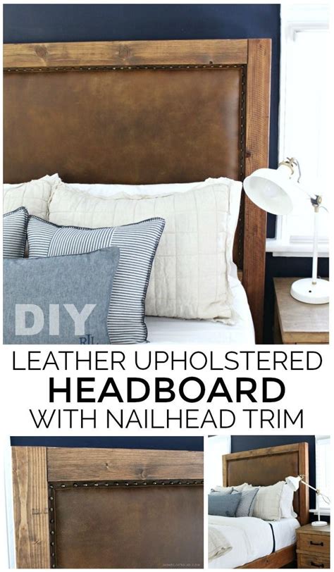 Create A Stunning Leather Upholstered Headboard Diy Tutorial