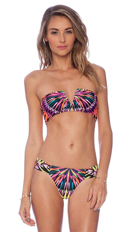 Mara Hoffman V Wire Bikini Top In Supernova Black REVOLVE