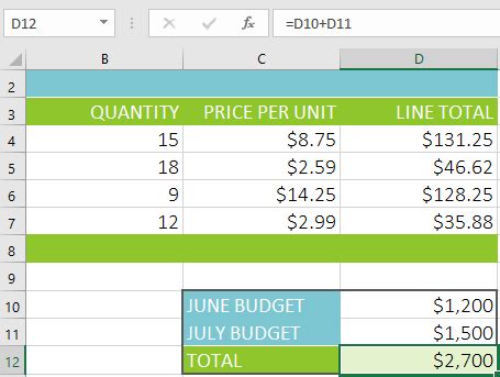 Excel 2016: Intro to Formulas