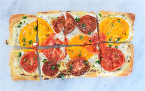 Tomato Ricotta Phyllo Tart