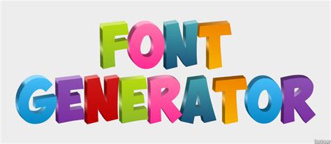 Font Generator Text Effect And Logo Design Font