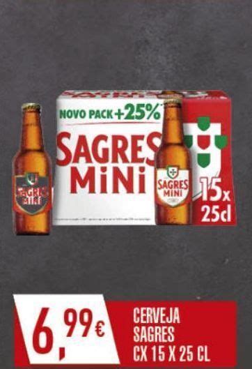 Promo O Cerveja Sagres Mini Em Miranda Supermercados