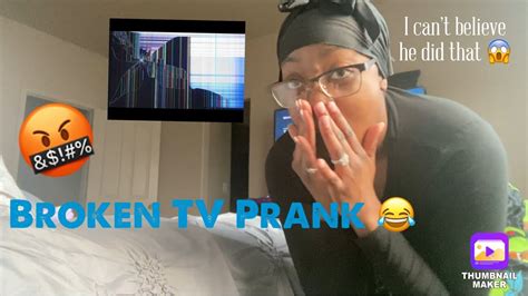 Broken Tv Prank 📺😂😱 Youtube