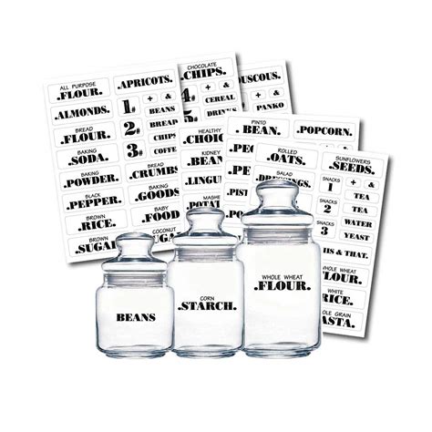 Buy Kitchen Pantry Labels For Food Storage Containers Waterproof