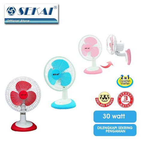 Jual Sekai Kipas Angin Meja In Desk Wall Fan Inch Dfn Shopee