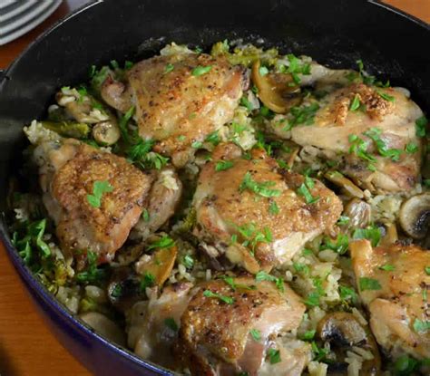 Hauts De Cuisses De Poulet Aux Champignons Au Cookeo