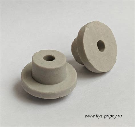 КЕРАМИЧЕСКИЙ ИЗОЛЯТОР C ФЛАНЦЕМ 6 х 18 х 30 - КЕРАМИКА - ТРУБКИ, ПРУТКИ ...