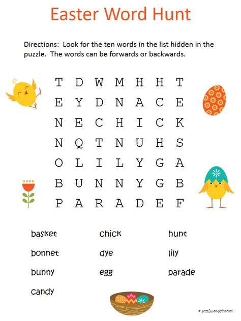 Free Printable Easter Activities Easter Word Search Hot Sex Picture