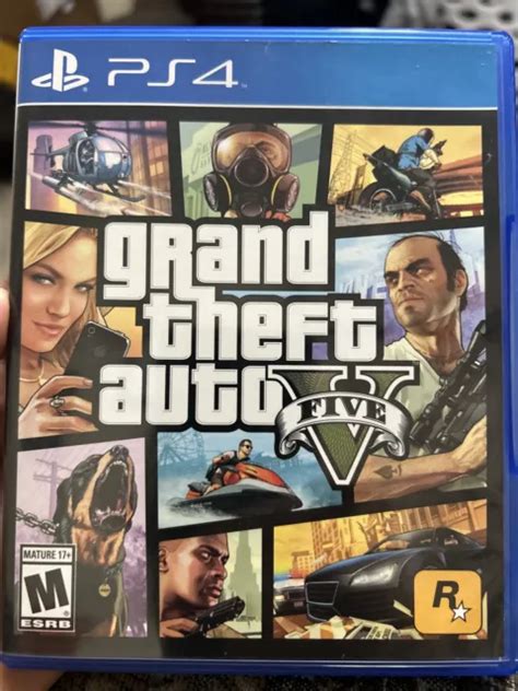 GRAND THEFT AUTO V GTA 5 Sony PlayStation 4 2014 Gioco PS4 Con Mappa