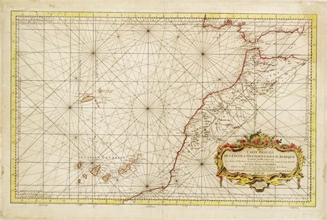 Carte Reduite Des Costes Occidentales D Afrique Premiere Feuille