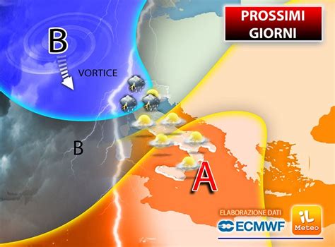 Meteo prossimi giorni un vortice metterà scompiglio su tante regioni