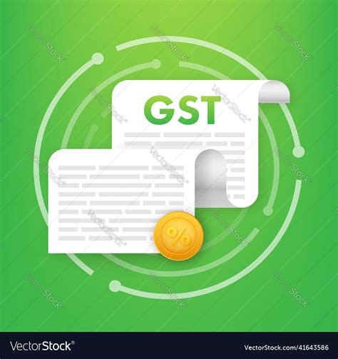 Good And Services Tax Gst Indirect Royalty Free Vector Image