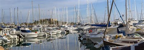 Antibes Harbor Port Vauban In Antibes French Riviera France Stock