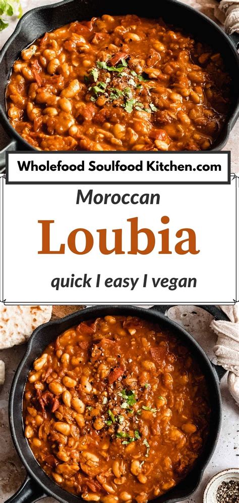 Loubia Morrocan White Bean Stew Stovetop Instant Pot Vegan Dinner