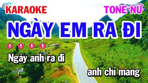 Karaoke Ng Y Em Ra I Tone N Bm Nh C Cha Cha Karaoke Ng Sen Youtube