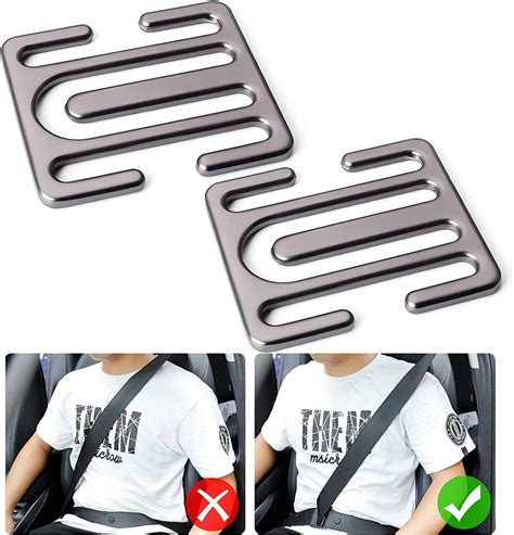 Metal Seat Belt Clip Seatbelt Adjuster 2 Pcs Car Seat Belt Clip Seatbeltscar Seat Belt