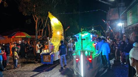 Pawai Takbiran Keliling Di Desa Kapar Sambut Idul Fitri 1445 Hijriyah