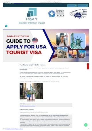 US Tourist Visa Requirements for Indian Citizens.pptx