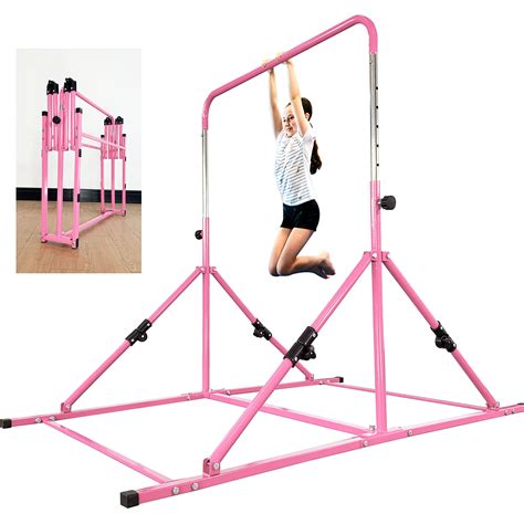 MARFULA Upgrade Foldable Gymnastic Bar with Mat for Kids Ages 3-12 for ...