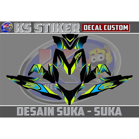 Jual Stiker Decal All New Beat Esp Beat Street Hitam 01 Shopee