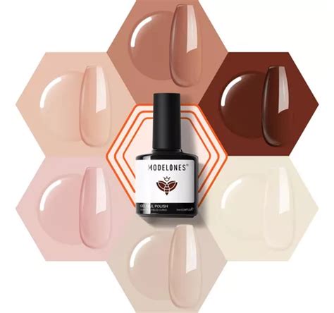 Conjunto De Esmaltes Em Gel Modelones Nude Cores Em Tons D Parcelamento Sem Juros