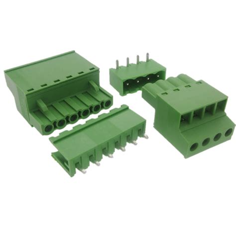 5 08mm Pitch Pluggable Screw Terminal Blocks Horizontal Wiring Entry