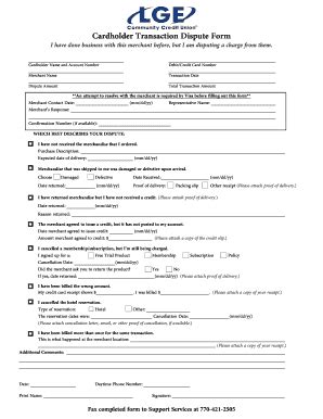 Fraud Dispute Forms St Advantage Federal Credit Union Fill Out And