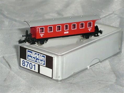 M Rklin Mini Club Spur Z Roter Personenwagen Ovp