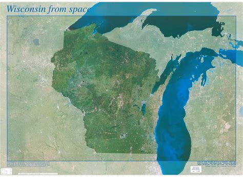 Satellite Map Of Wisconsin - Alanna Leontyne