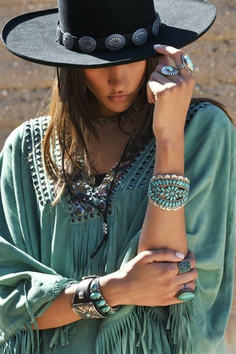 Bohemian Style Style Cowgirl Western Style Outfits Cowgirl Chic