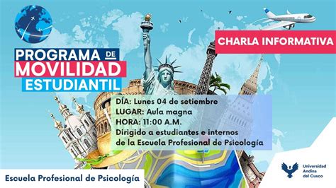 Charla Informativa Movilidad Estudiantil E P Psicolog A